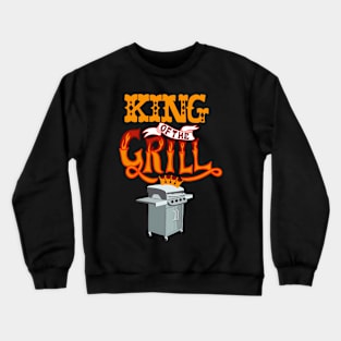 King Of The Grill Barbecue Themed Crewneck Sweatshirt